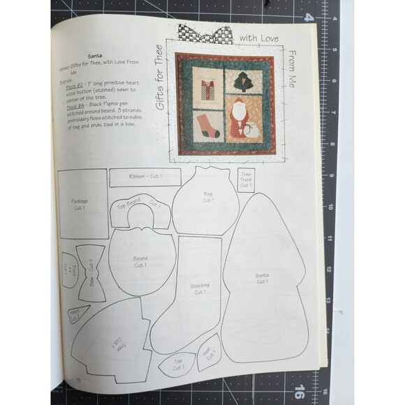 Seasons of the Heart-12 Quilt Blocks/Squares Pattern Book Farmyard Creations B47 - Picture 4 of 6